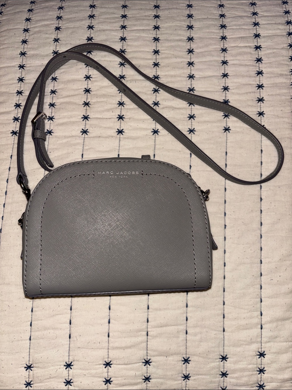 Marc Jacobs Light Gray Dome Crossbody Bag